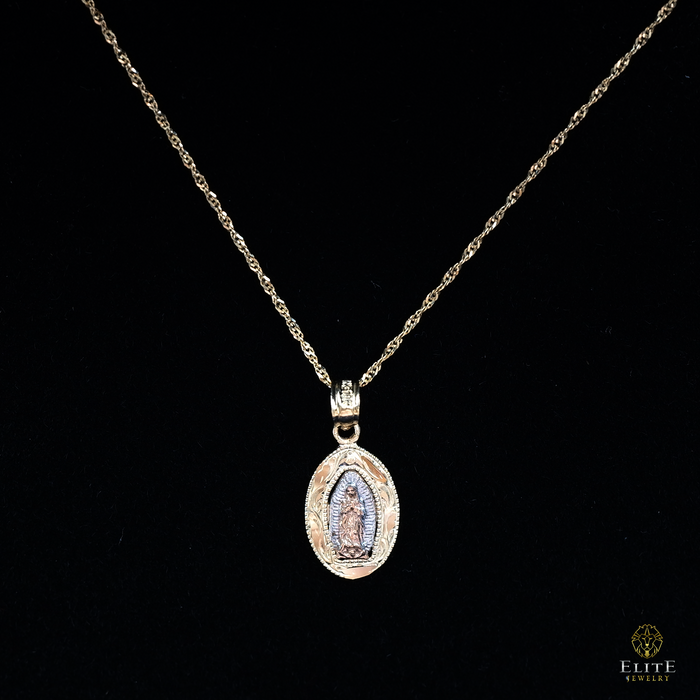Set Virgen María 10k Oro Real - Elite Jewelry Store 