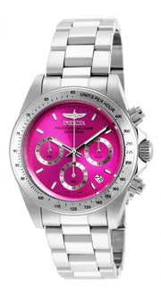 Invicta Women's 16654 Speedway Quartz Chronograph Hot Pink Dial Watch