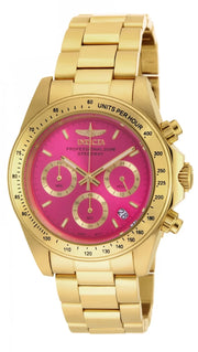 Invicta Men's 18255 Speedway Quartz Chronograph Hot Pink Dial Watch