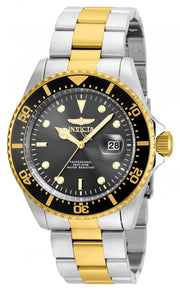 Invicta Men's 22057 Pro Diver Quartz 3 Hand Grey Dial Watch