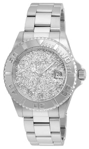 Invicta Men's 22706 Angel Quartz 3 Hand Silver Dial Watch