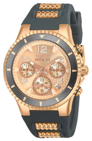 Invicta Men's 24189 BLU Quartz 3 Hand Rose Gold Dial Watch