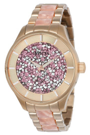 Invicta Women's 24663 Angel Quartz 3 Hand Pink Dial Watch
