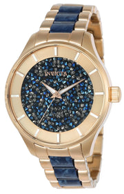 Invicta Women's 24662 Angel Quartz 3 Hand Blue Dial Watch