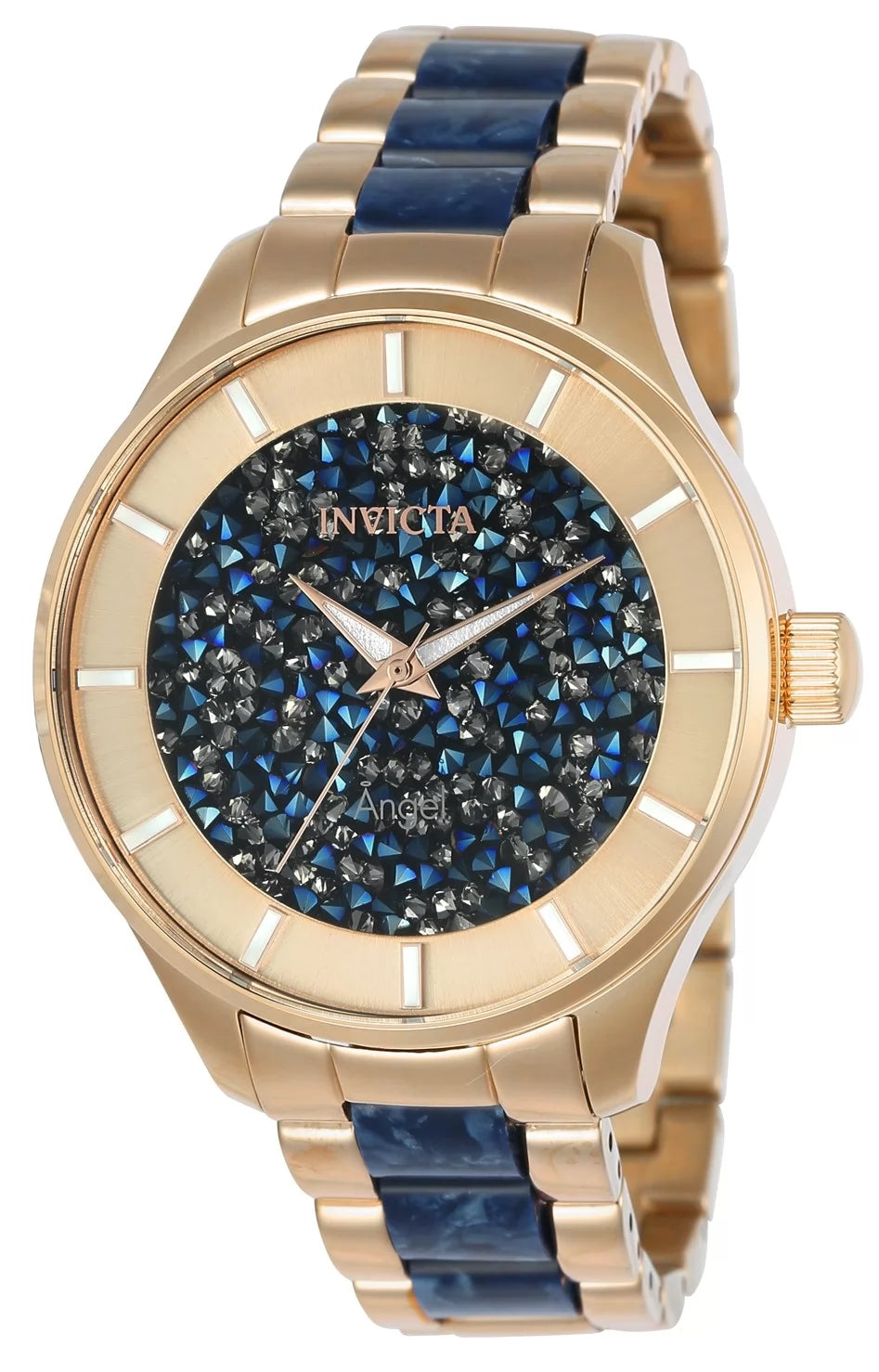 Invicta Women's 24662 Angel Quartz 3 Hand Blue Dial Watch
