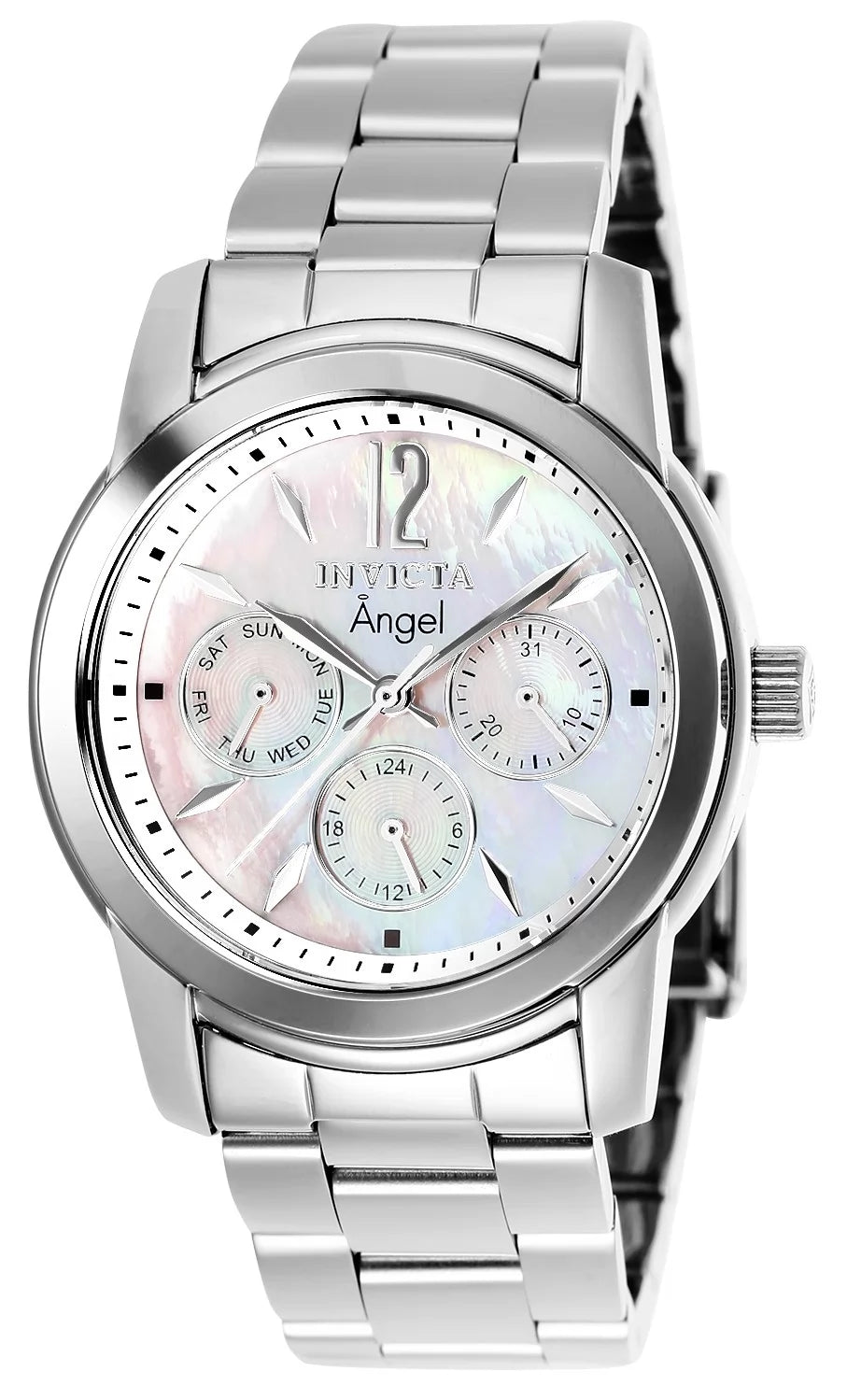 Invicta Women's 0463 Angel Quartz Chronograph White Dial Watch