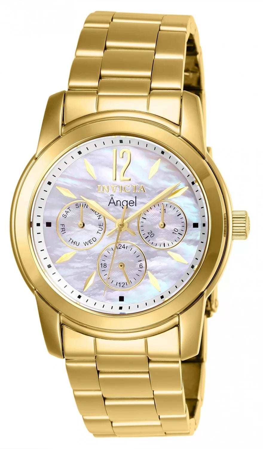 Invicta Women's 0465 Angel Quartz Chronograph White Dial Watch