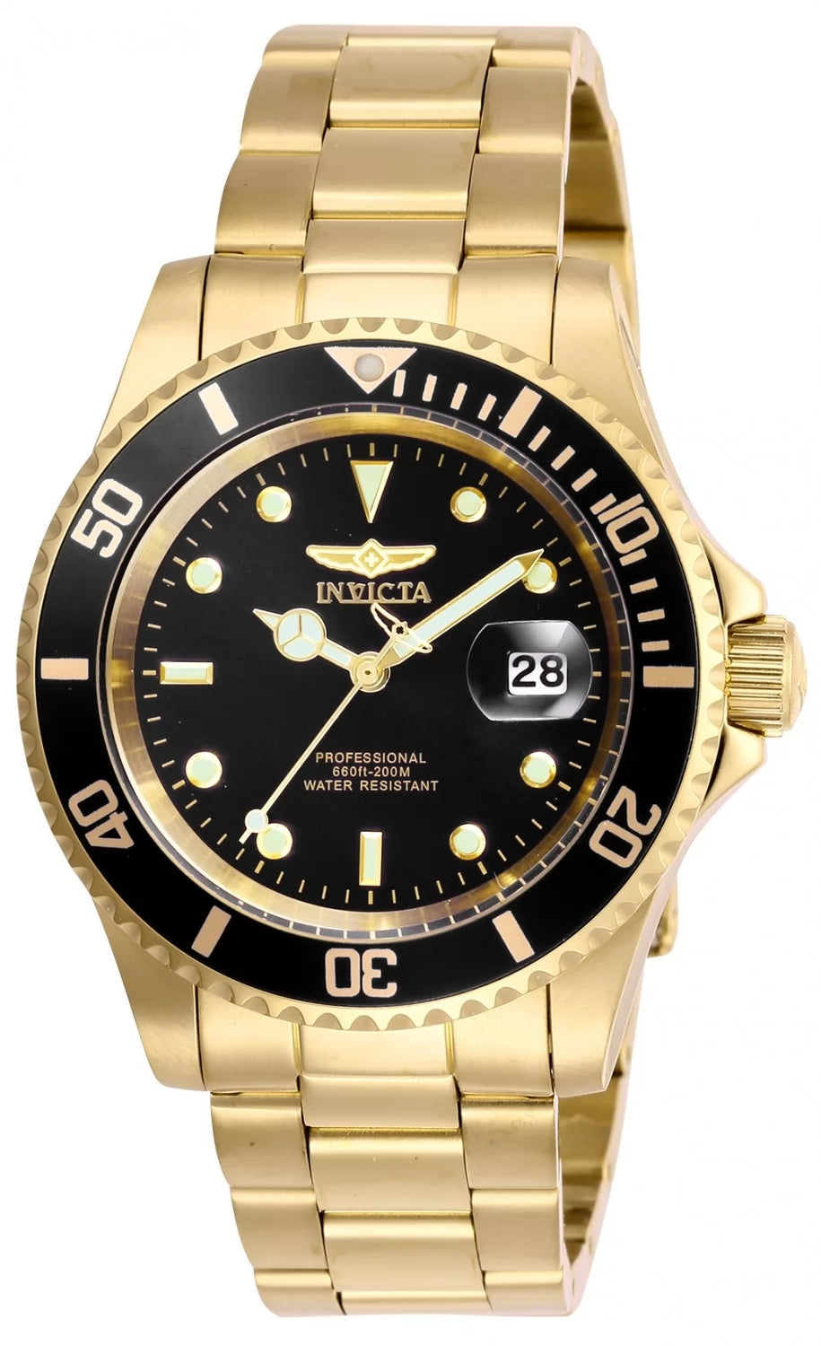 Invicta Men's 26975 Pro Diver Quartz 3 Hand Black Dial Watch