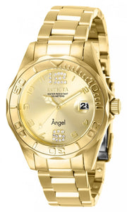 Invicta Women's 28680 Angel Quartz 3 Hand Gold Dial Watch