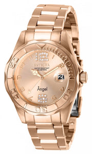 Invicta Women's 28681 Angel Quartz 3 Hand Rose Gold Dial  Watch