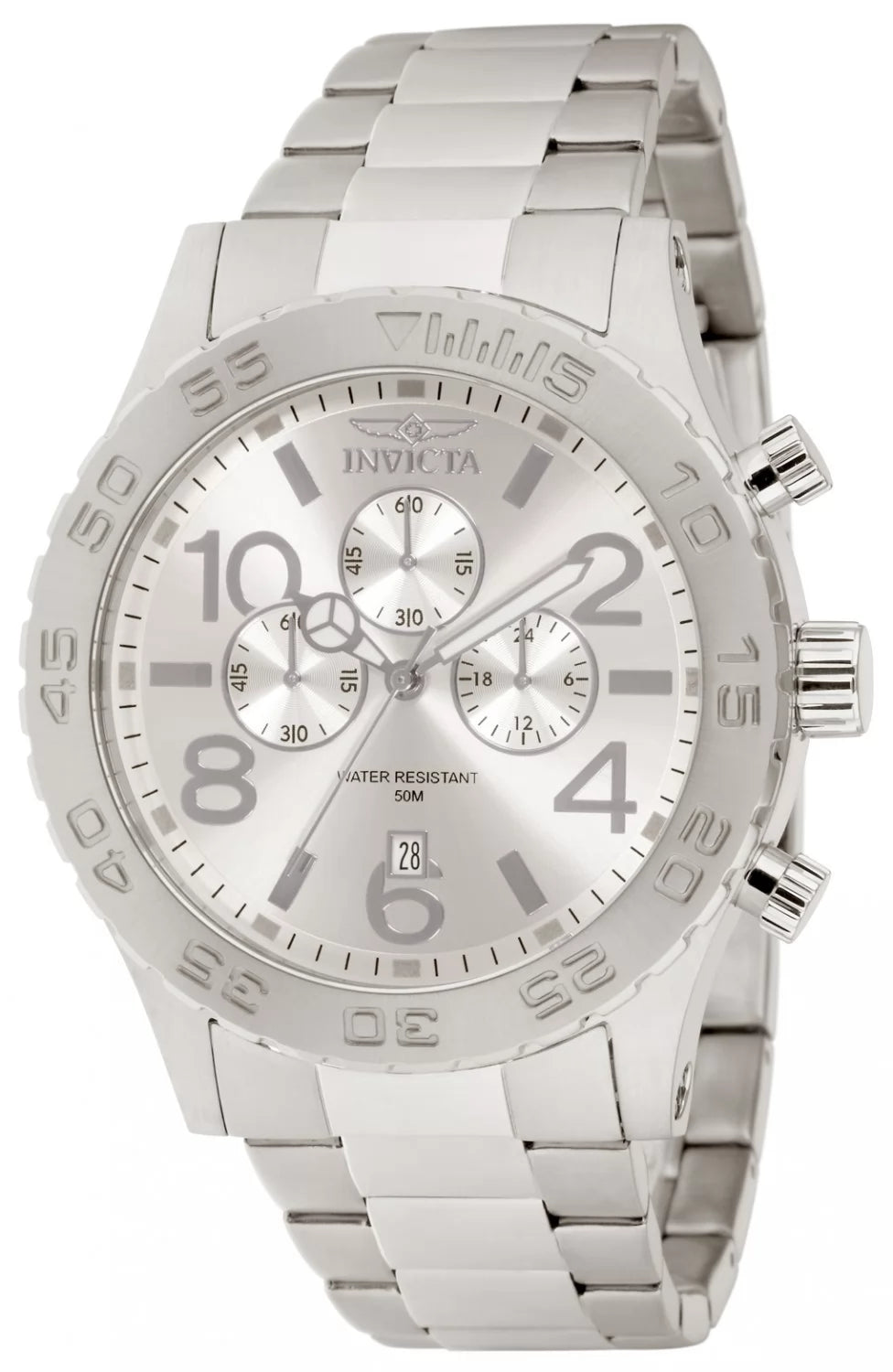 Invicta Men's 1269 Specialty  Quartz Chronograph Silver Dial Watch