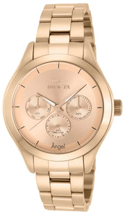 Invicta Women's 12467 Angel Quartz Chronograph Rose Gold Dial Watch