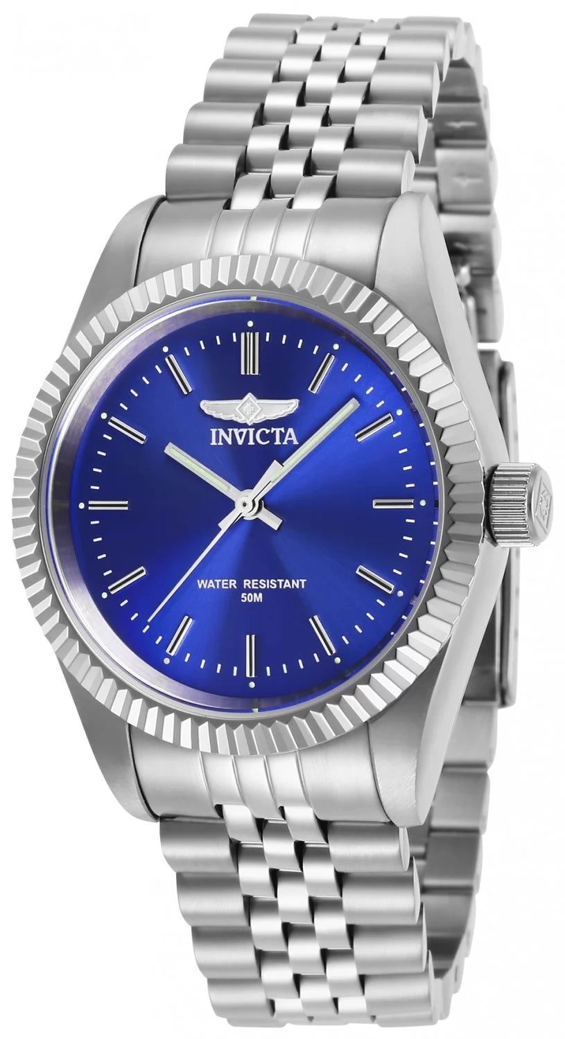 Set de Pareja: Invicta 43mm y 36mm Specialty Plata / Azul