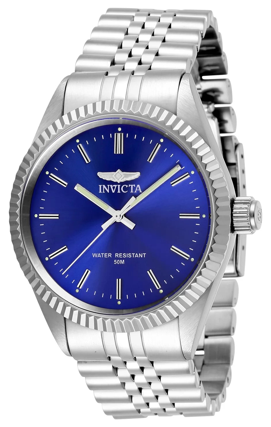 Set de Pareja: Invicta 43mm y 36mm Specialty Plata / Azul
