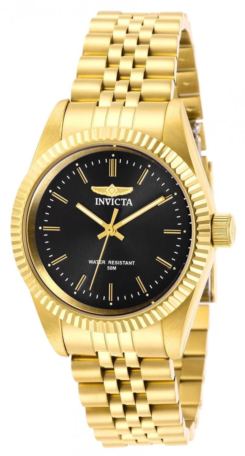 Set de Pareja: Invicta 43mm y 36mm Specialty Oro con Negro