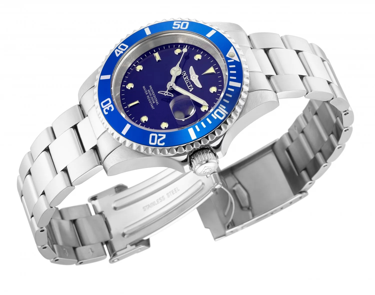 Invicta 40mm Pro Diver Plata / Azul