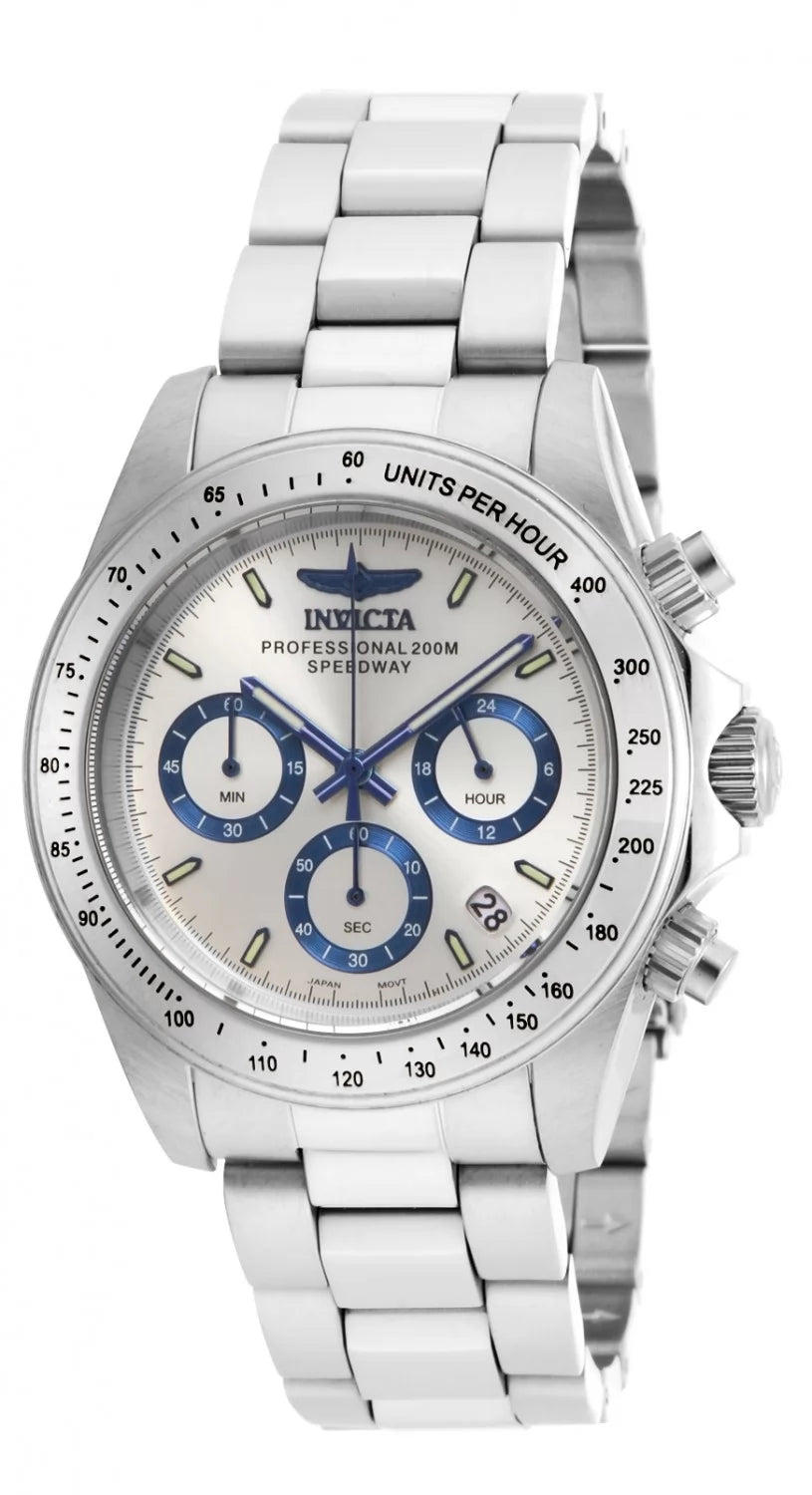 Invicta Men's 17311 Speedway Quartz Chronograph Silver Dial Watch