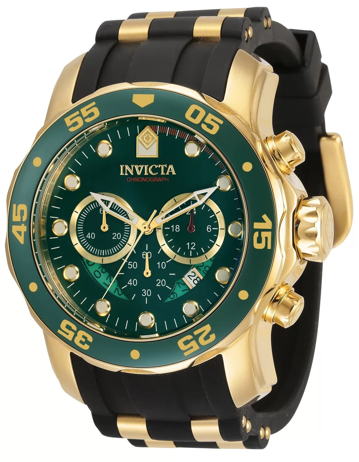 Invicta Men's 6984 Pro Diver Quartz Chronograph Green Dial Watch