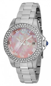 Invicta Women's 36070 Angel  Quartz 3 Hand Pink Dial Watch