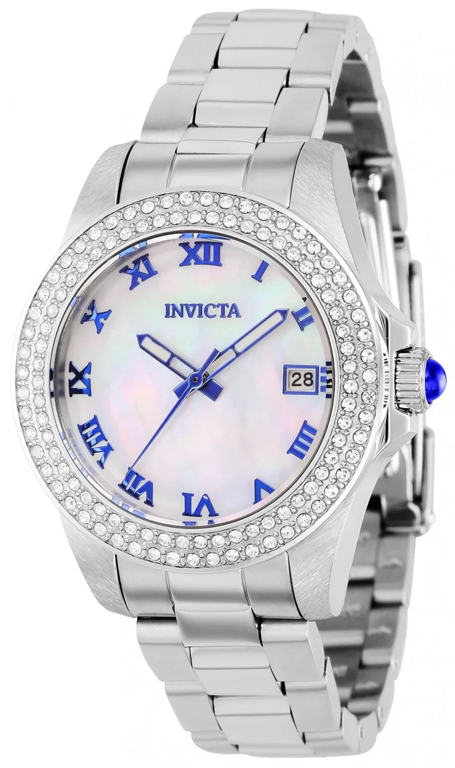 Invicta Men's 36069 Angel Quartz 3 Hand White Dial Watch
