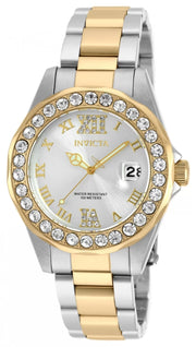 Invicta Women's 20215 Pro Diver Quartz 3 Hand Silver Dial Watch
