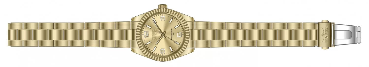 Invicta 36mm Specialty Dorado (Compra 2 Relojes y Recibe 1 Perfume Lattafa Mini Gratis)