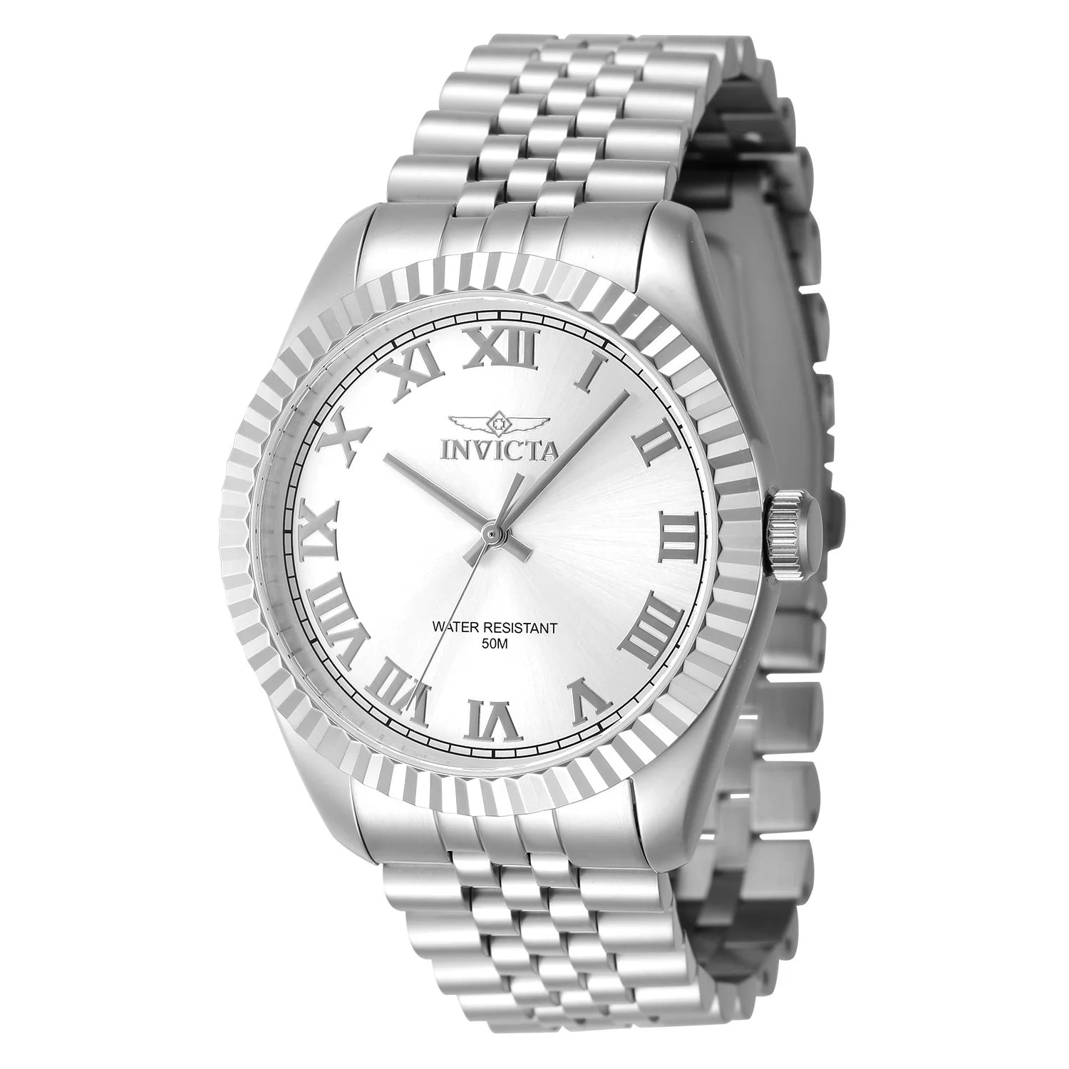 Invicta Men's 47397 Specialty Quartz 3 Hand Silver Dial Watch