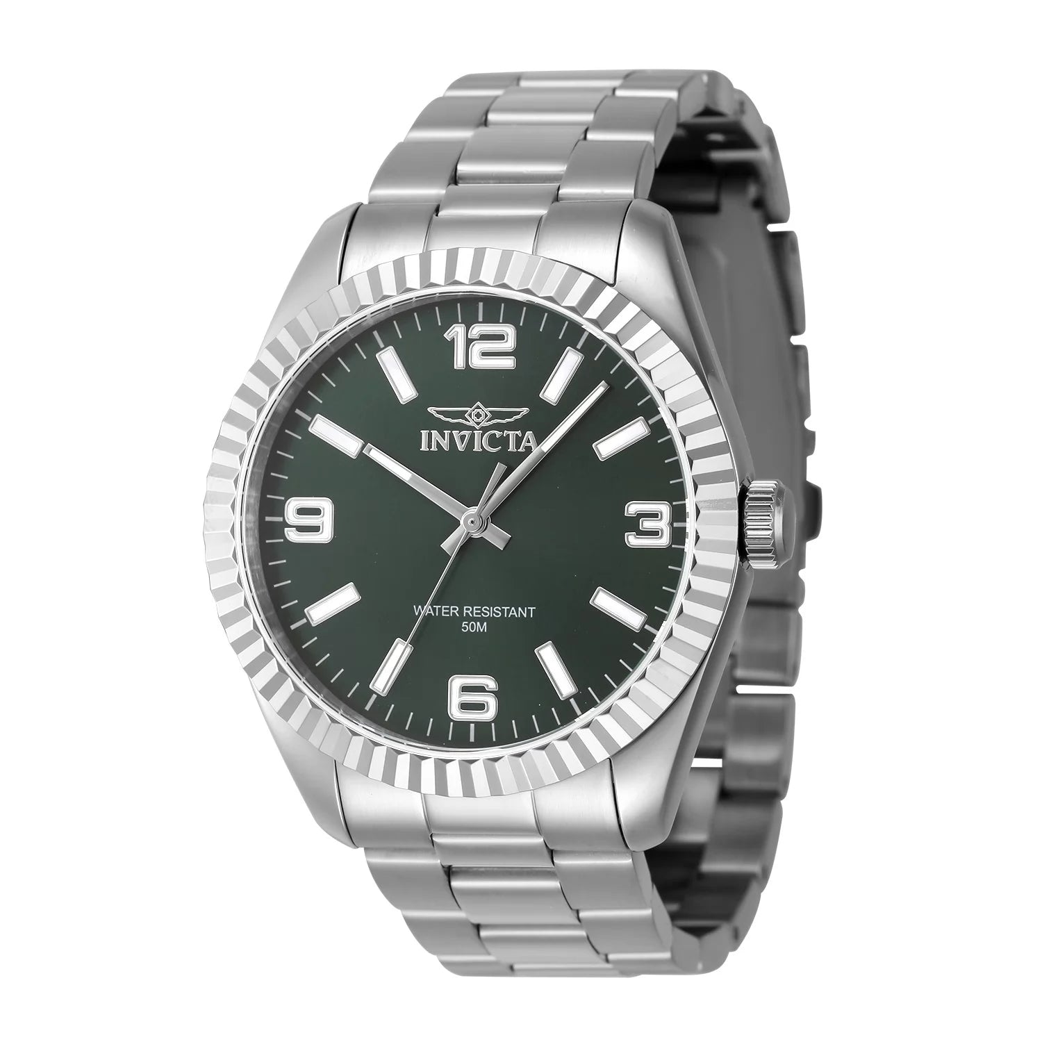 Invicta Men's 47450 Specialty Quartz 3 Hand Green Dial Watch