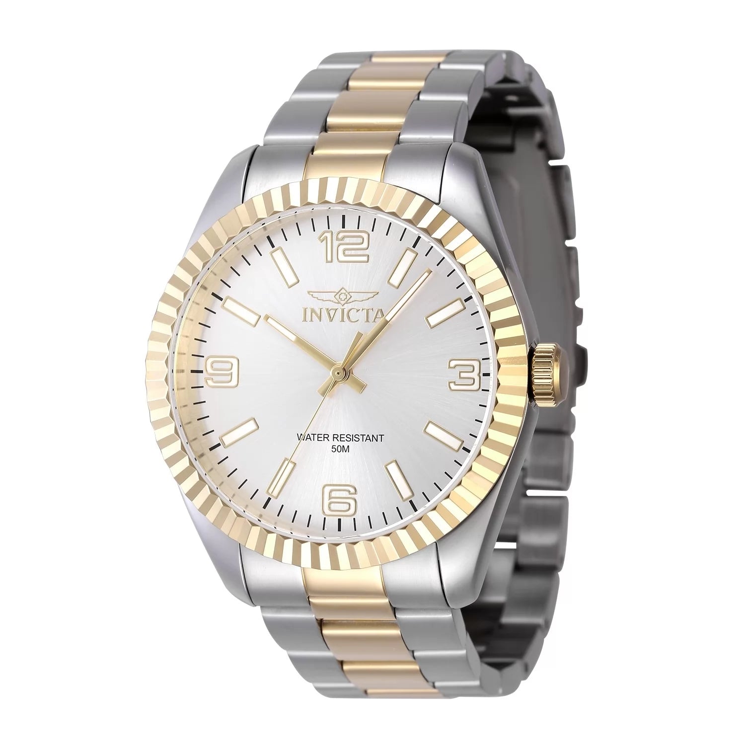 Invicta Men's 47454 Specialty Quartz 3 Hand Silver Dial Watch