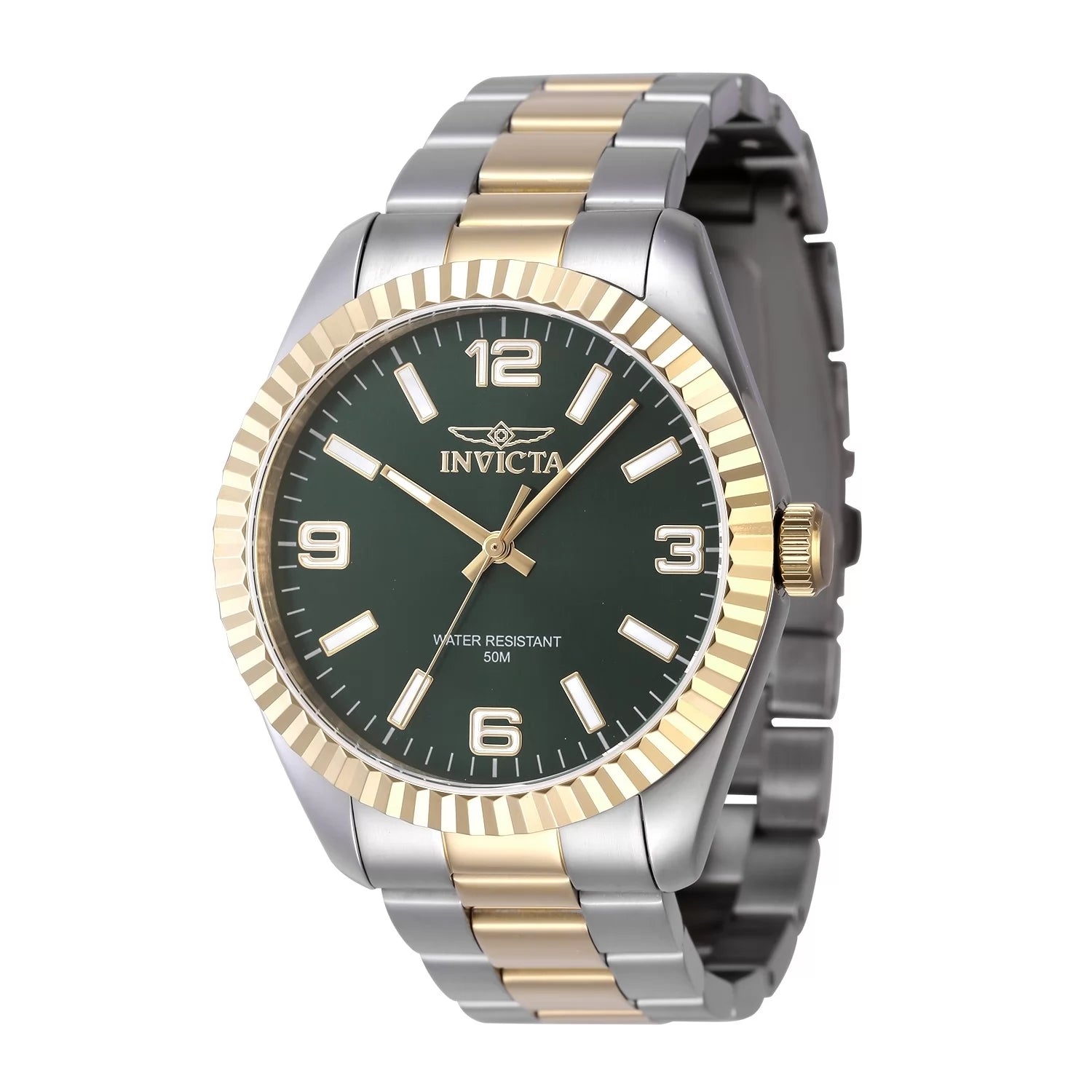 Invicta Men's 47455 Specialty Quartz 3 Hand Green Dial Watch