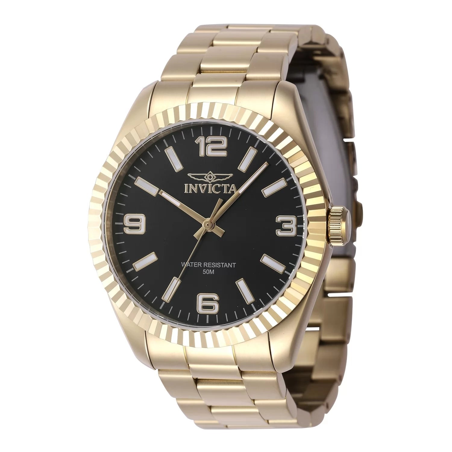 Invicta Men's 47458 Specialty Quartz 3 Hand Black Dial Watch