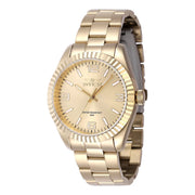 Invicta Women's 47475 Specialty Quartz 3 Hand Gold Dial Watch
