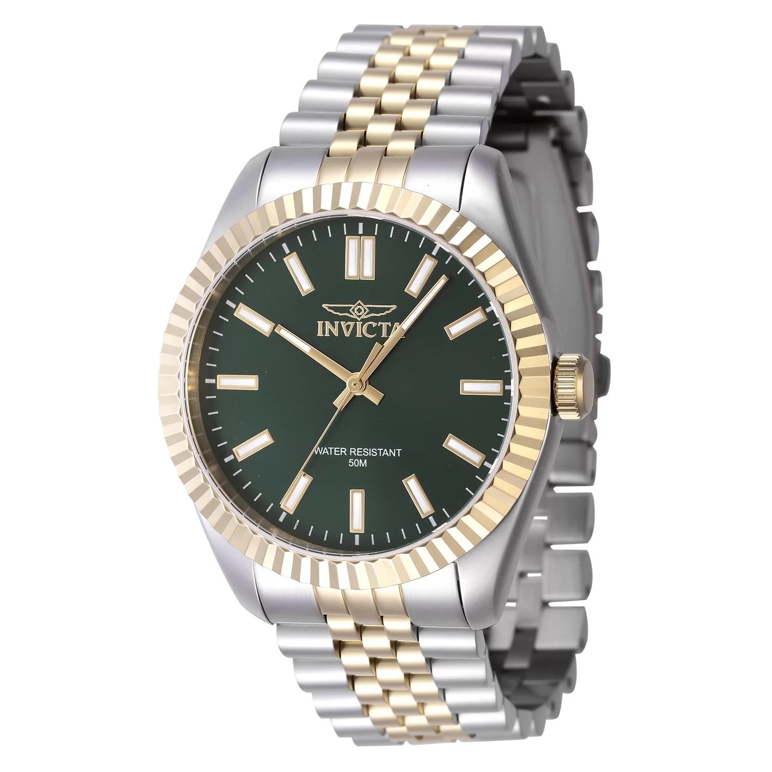 Invicta Men's 47485 Specialty Quartz 3 Hand Green Dial Watch