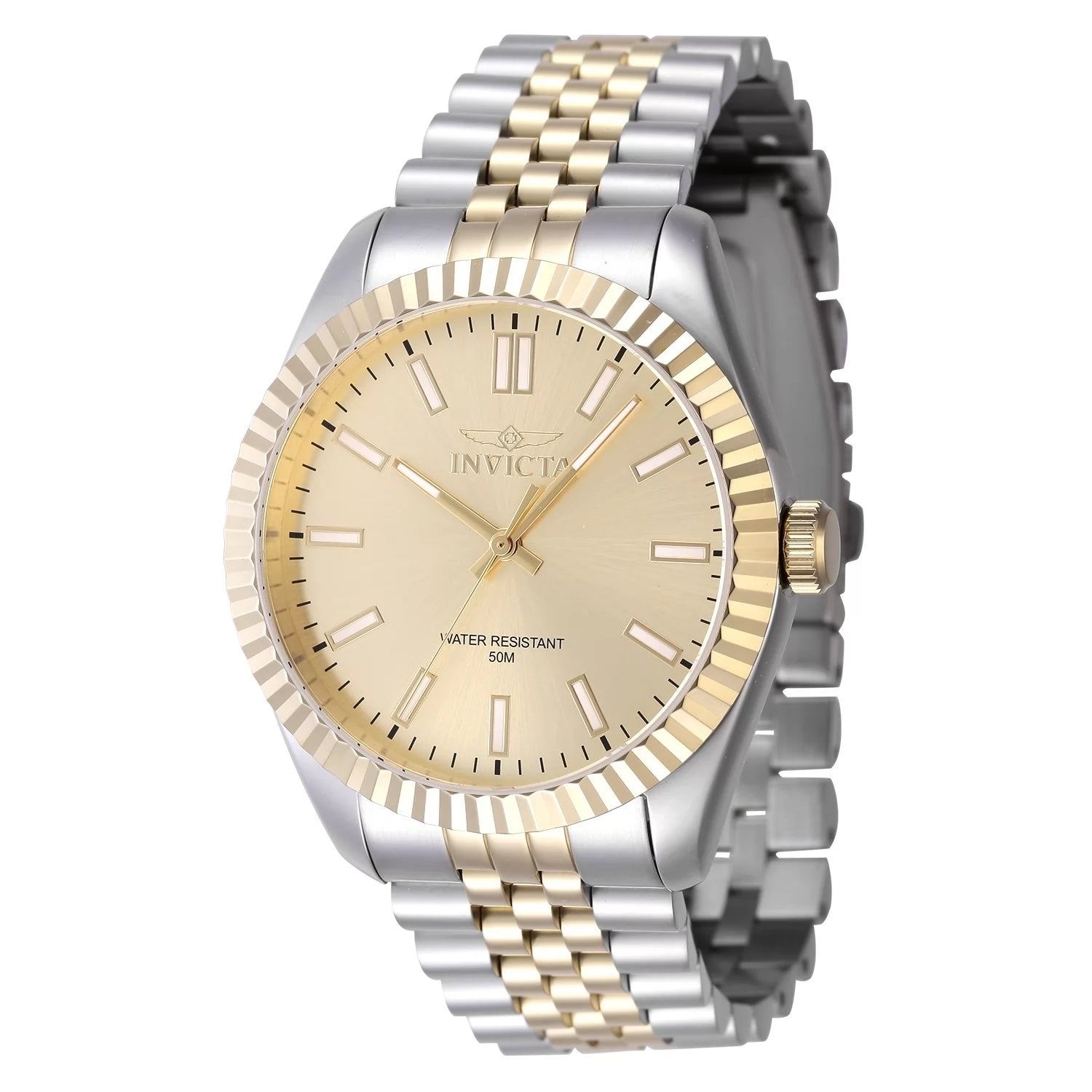 Invicta Men's 47487 Specialty  Quartz 3 Hand Gold Dial Watch