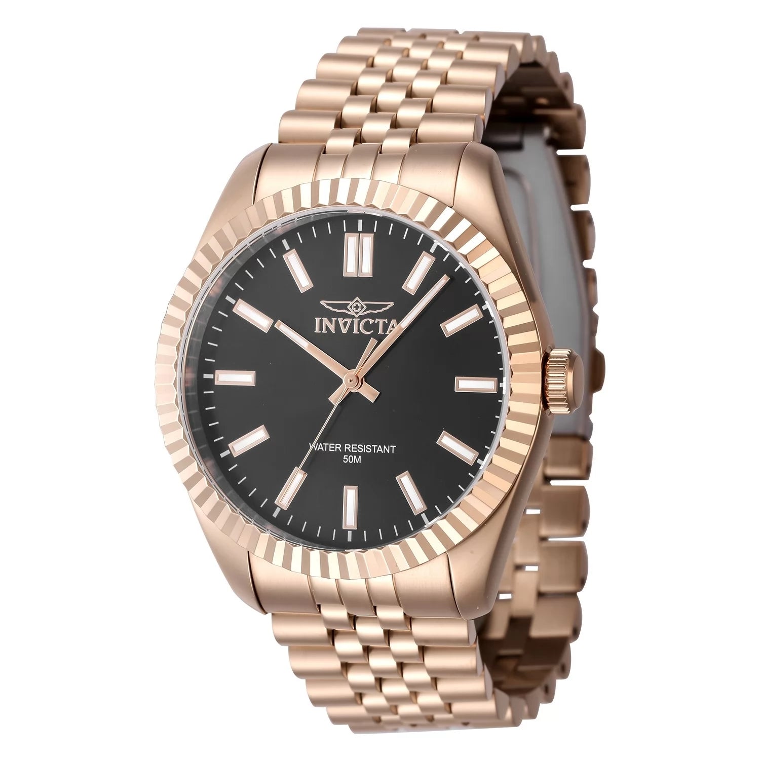 Set de Pareja: Invicta 43mm y 36mm Specialty Rose Gold / Negro