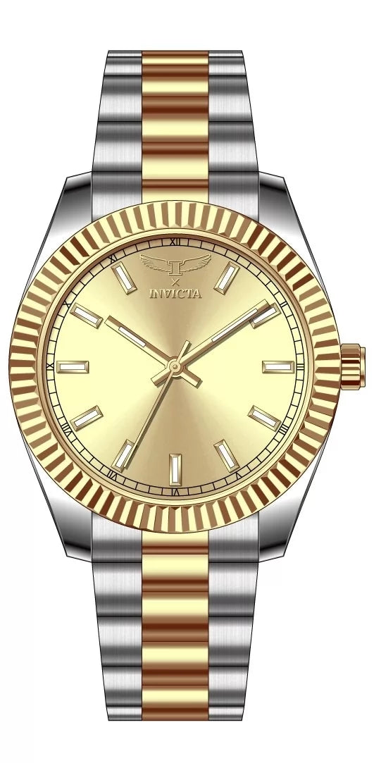 Invicta 40mm Specialty (2) Tonos / Dorado
