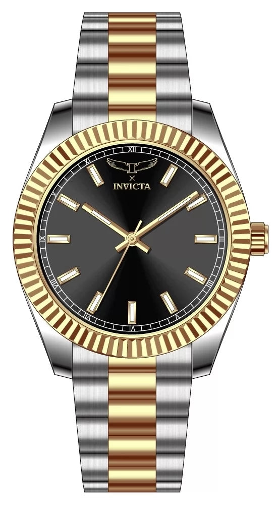 Invicta 40mm Specialty (2) Tonos / Negro