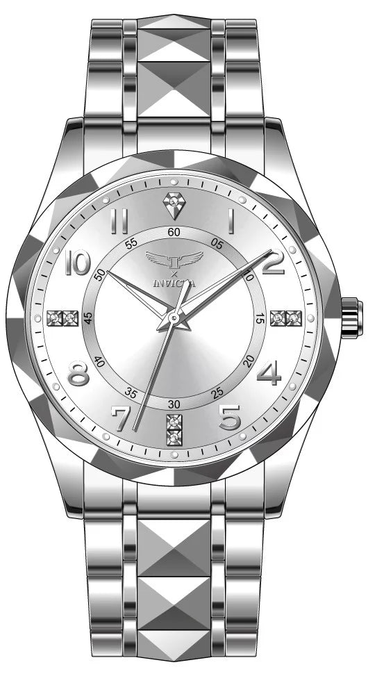 Invicta 41mm Specialty Plata (Compra 2 Relojes y Recibe 1 Perfume Lattafa Mini Gratis)