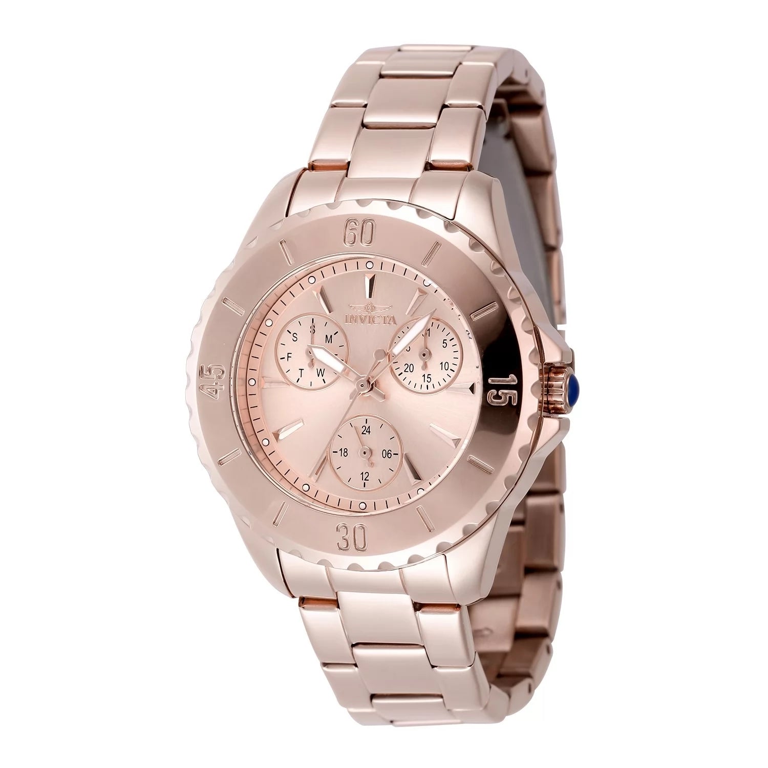 Invicta Women's 48403 Angel Quartz Chronograph Rose Gold Dial Watch