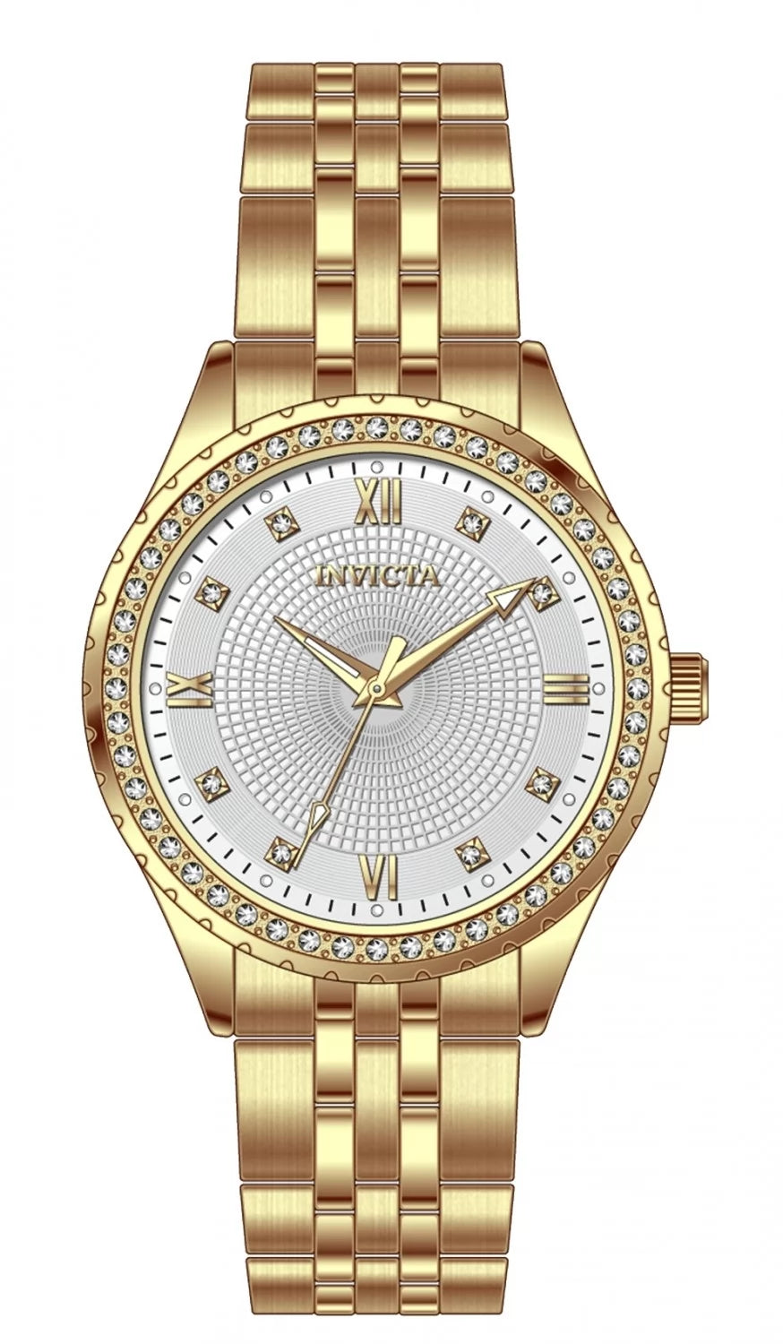 Invicta 33mm Specialty Dorado (Compra 2 Relojes y Recibe 1 Perfume Lattafa Mini Gratis)