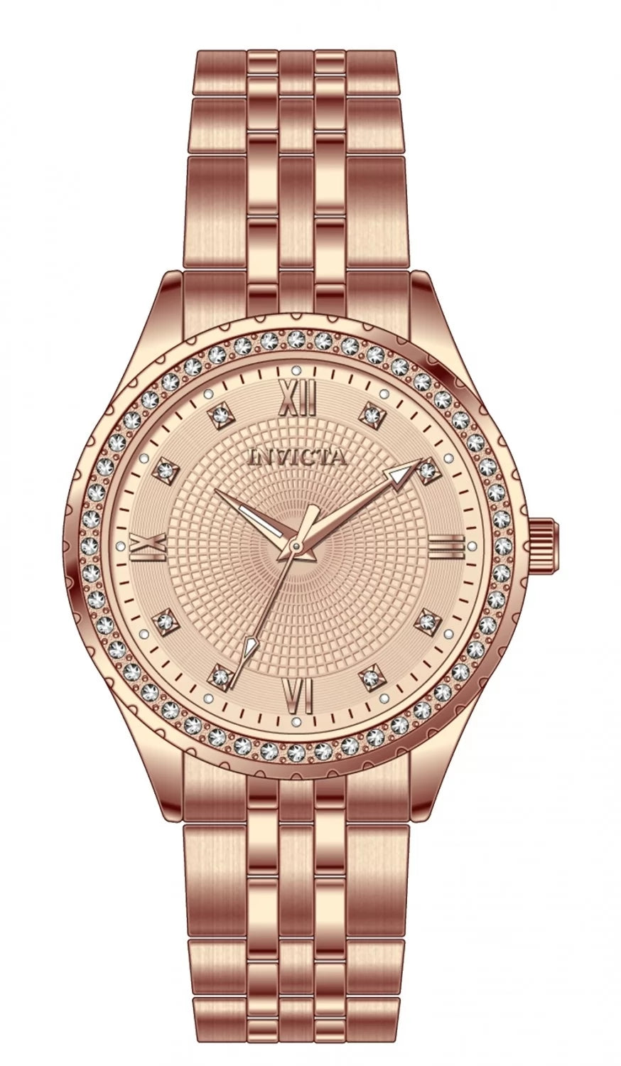Invicta 33mm Specialty Rose Gold (Compra 2 Relojes y Recibe 1 Perfume Lattafa Mini Gratis)