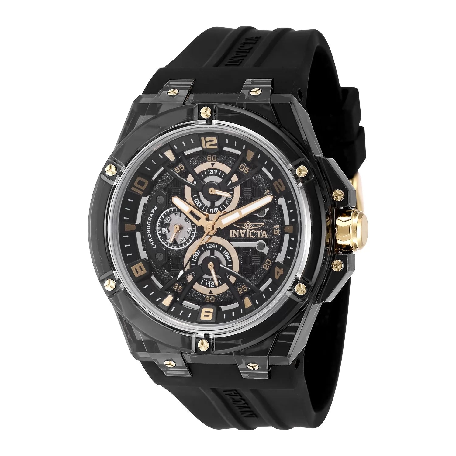 Invicta Men's 48807 Invicta Racing Quartz VH67 Black Dial Watch