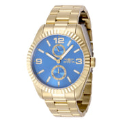 Invicta 43mm Specialty Dorado / Baby Blue (Compra 2 Relojes y Recibe 1 Perfume Lattafa Mini Gratis)