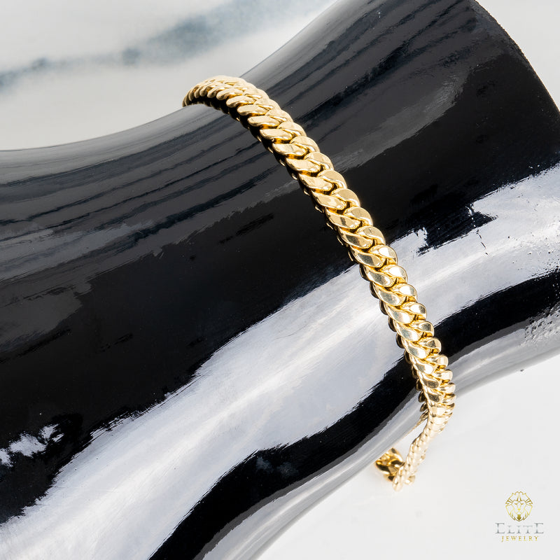 Pulsera Cubana miami 4.2mm 10K Oro Real