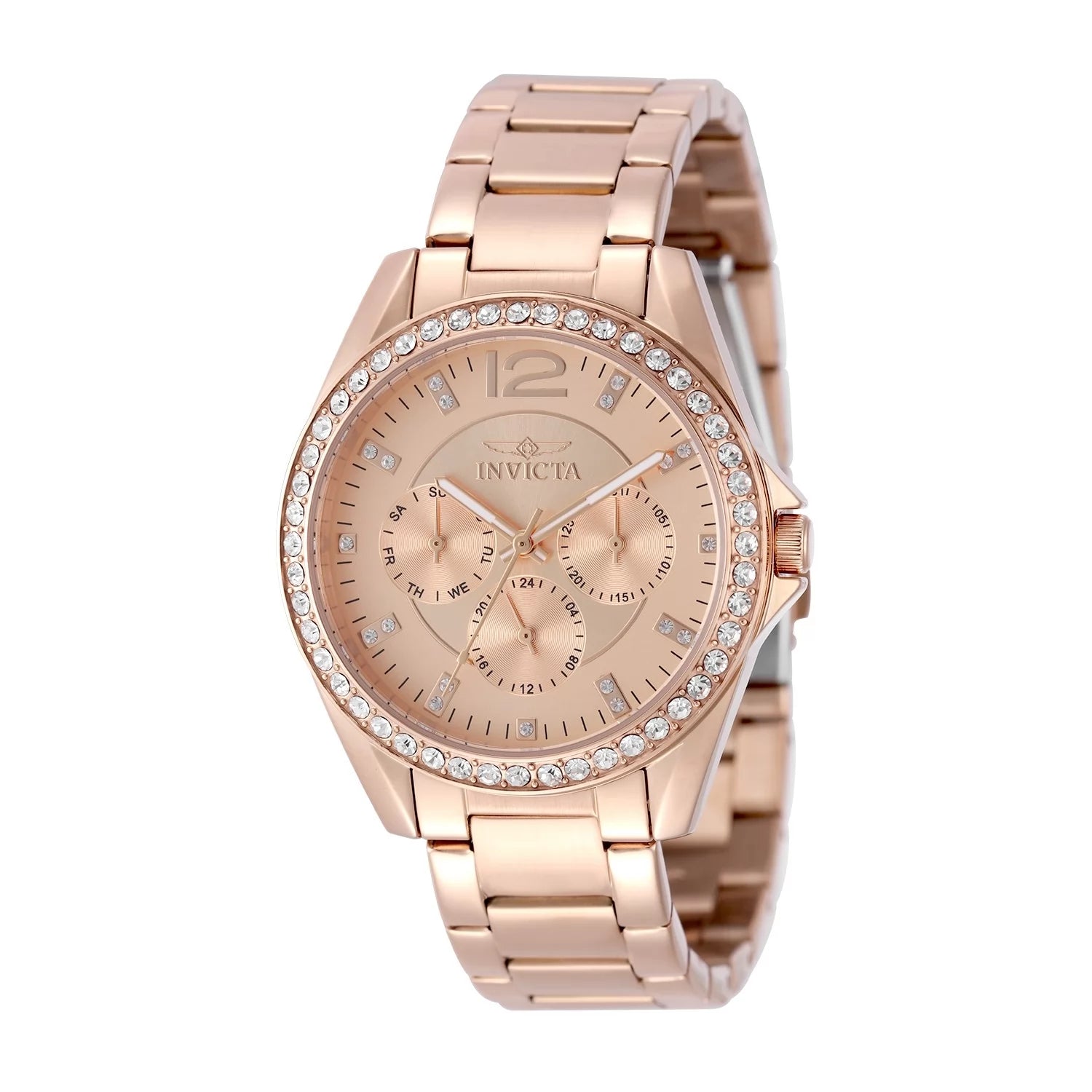 InvictaWomen's 50111 Angel Quartz VH63 Rose Gold Dial Watch