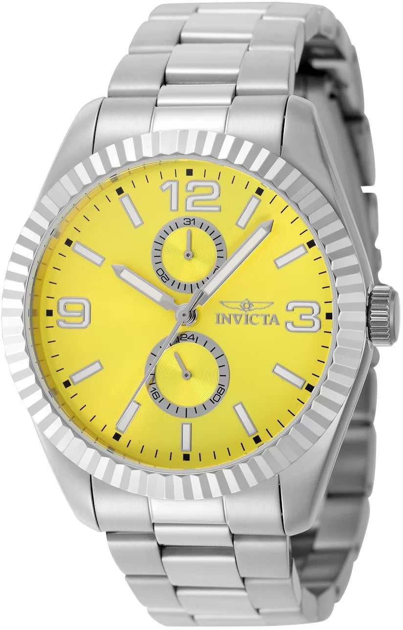 Invicta Men's 49528 Specialty Quartz VD77 Yellow Dial Watch