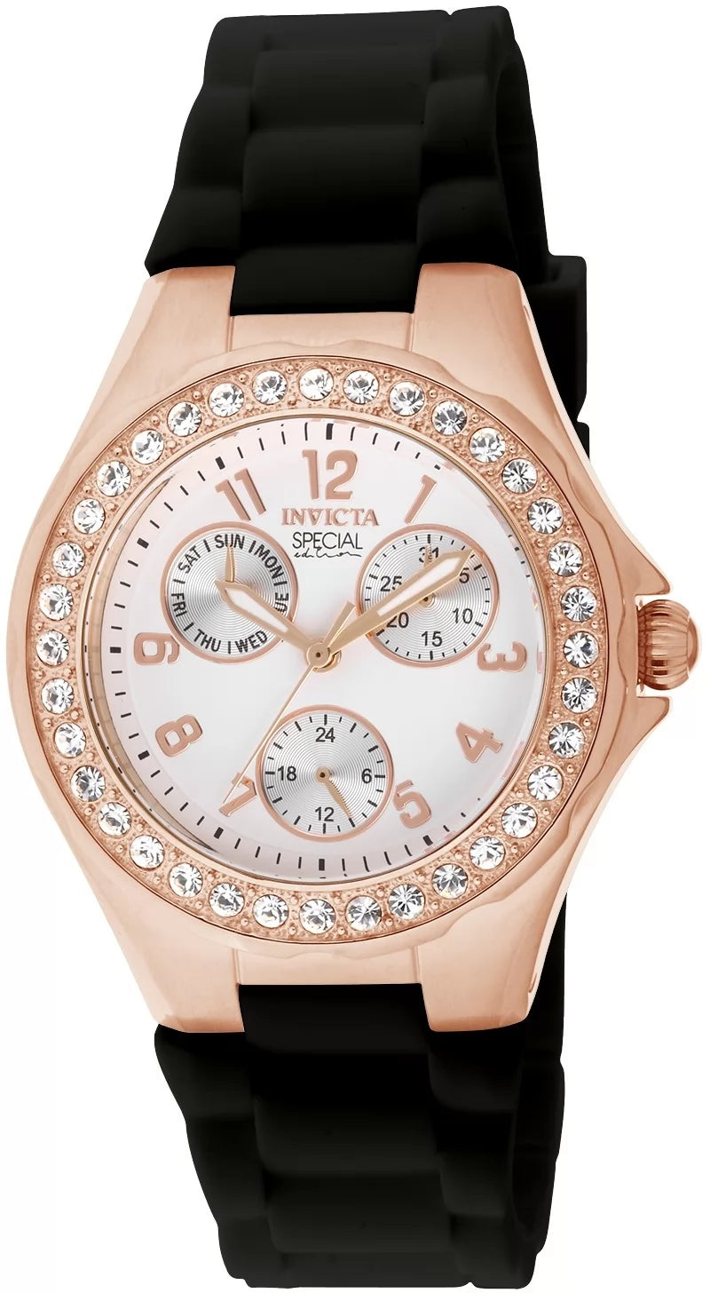 Invicta Women's 1645 Angel Quartz Multifunction White Dial Watch