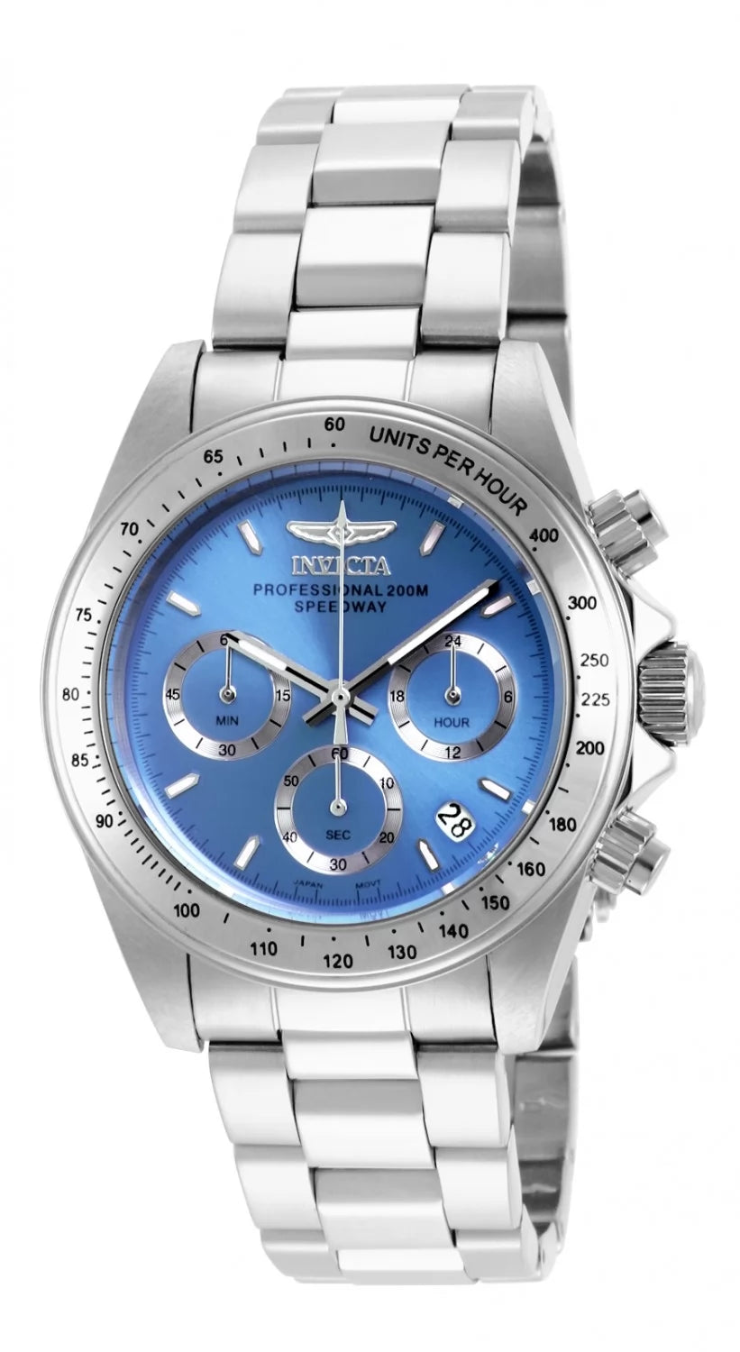 Invicta Women's 16655 Speedway Quartz Chronograph Light Blue Dial Watch