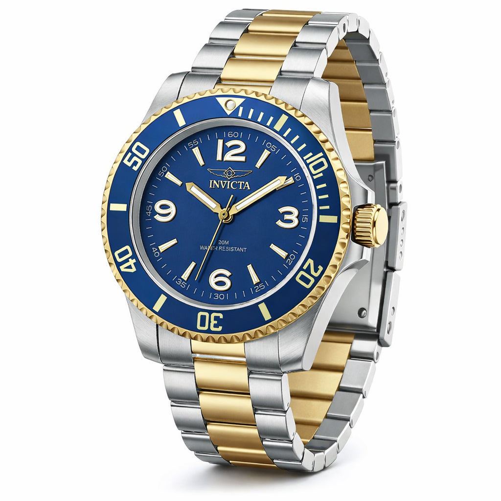 Invicta 40mm Specialty (2) Tonos / Azul (Compra 2 Relojes y Recibe 1 Perfume Lattafa Mini Gratis)