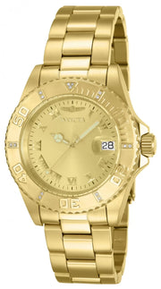 Invicta Men's 12820 Pro Diver Quartz 3 Hand Gold Dial Watch